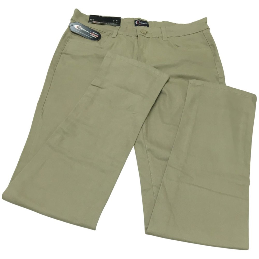 Premium Skinny Stretchable School Uniform Pants for Juniors – Khaki